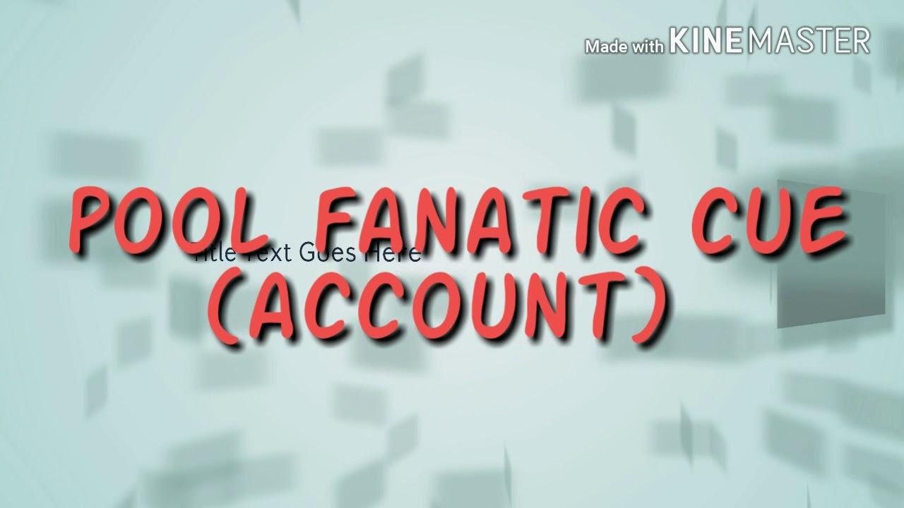 Pool fanatic cue account for sale only 40rs