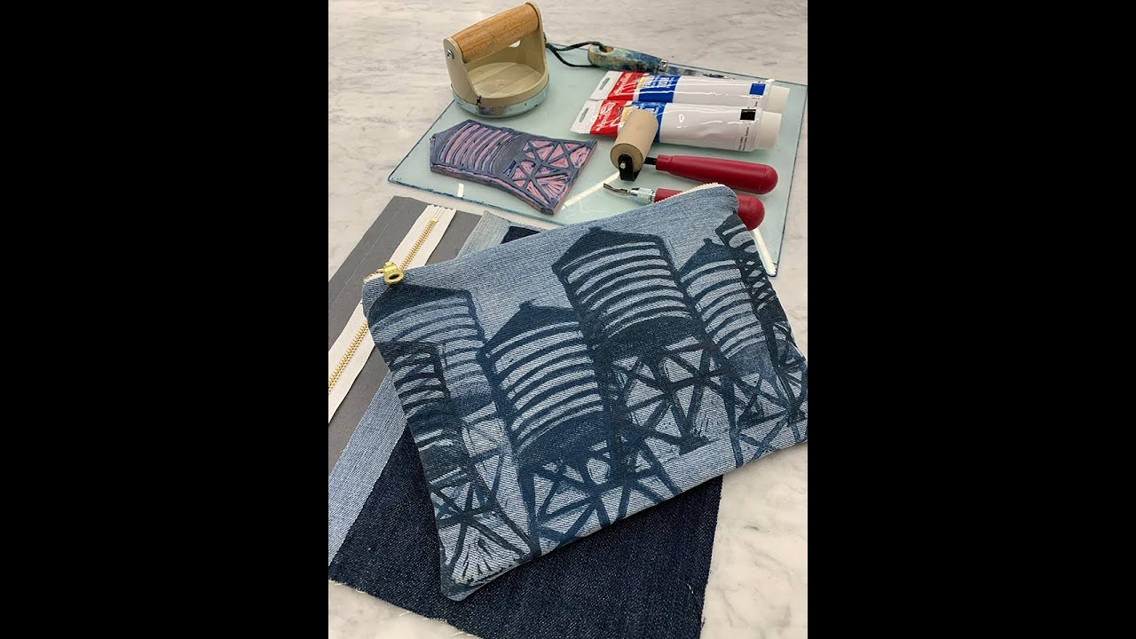 Making a Block Printed Zipper Pouch with Holly E. Brown of Clockworks Press