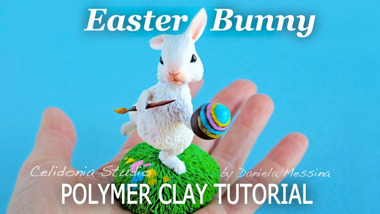 Easter Bunny Polymer Clay Tutorial - HAPPY EASTER!!