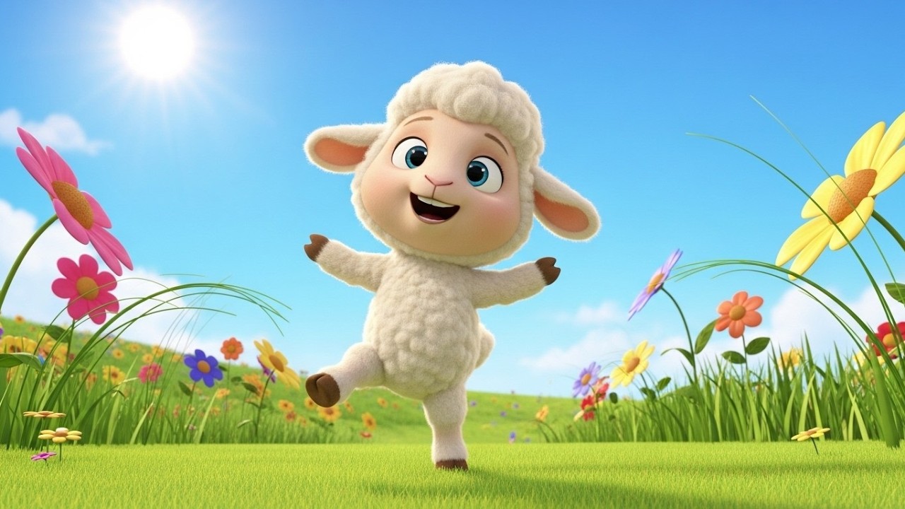 The Happy Lala Lamb 🐑🎶 | Joyful Kids Song | Cute Nursery Rhyme