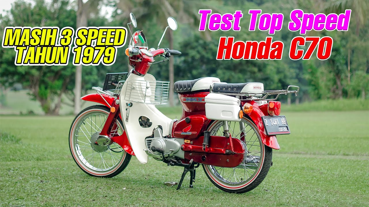 Honda C70 Test Top Speed Sampai Mengok #c70 #hondapitung