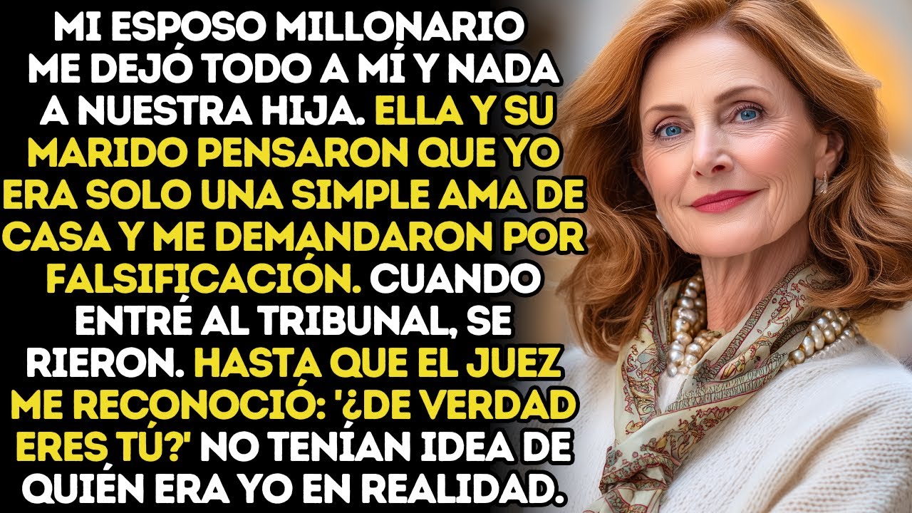 Cuando Entré En La Sala Del Tribunal, Mi Hija Se Rió Por Lo Bajo Y Su Esposo Negó Con La Cabeza