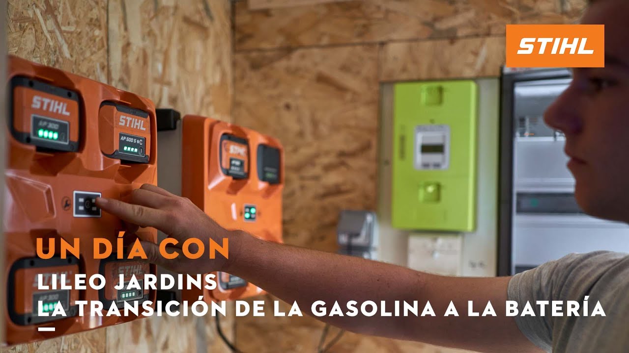 Máquinas de batería STIHL en el trabajo | Un día con Lileo Jardins