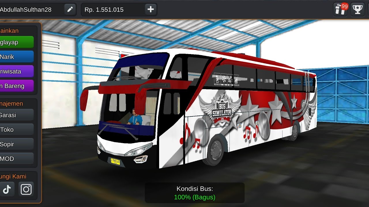 BUSSID Gameplays: Trip from Palu to Makassar with Sadewa SHD Bus Part 4.