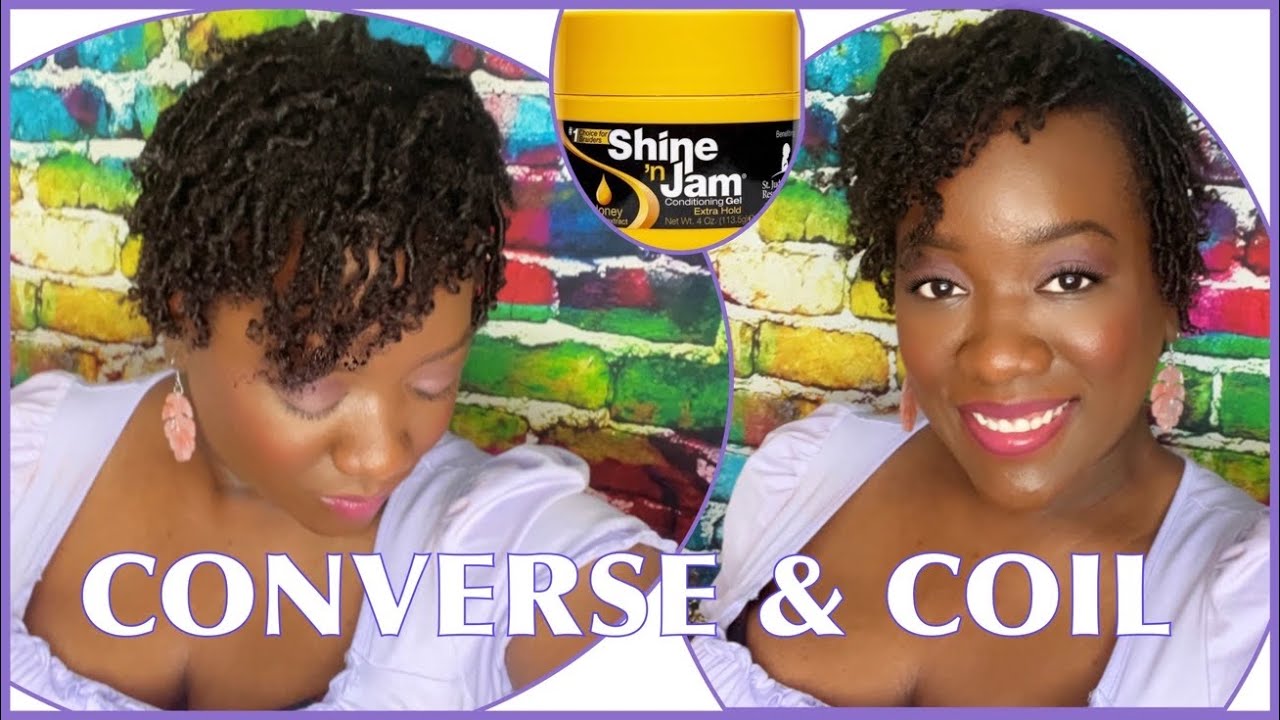 FINGER COILS ON 4C NATURAL HAIR USING SHINE 'N JAM GEL