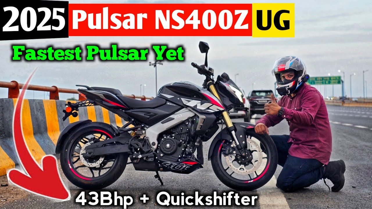 2025 Bajaj Pulsar NS400Z with Quickshifter + 43 BHP | New OBD2 Engine | New Sintered Break Pads