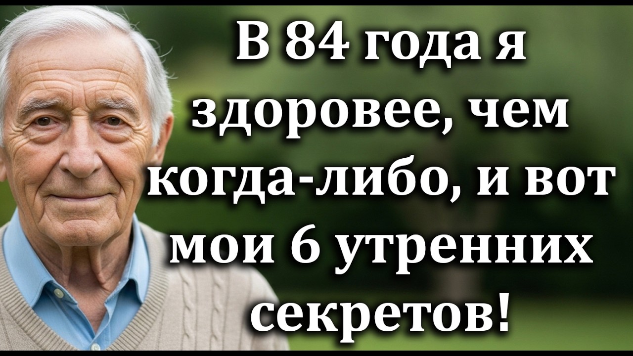 В 84 года я здоровее, чем когда-либо: 6 утренних секретов здорового старения! [Советы для пожилых]
