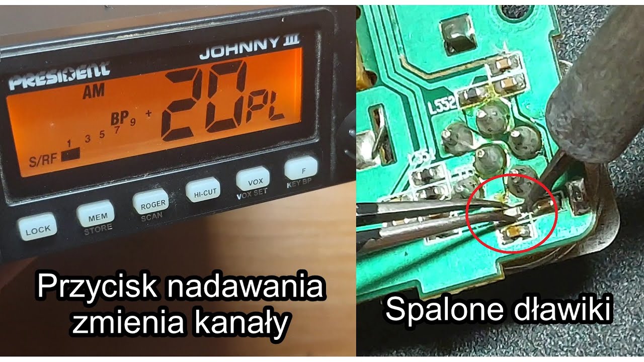 President Johnny III - spalona ścieżka i dławik, PTT zmienia kanały - naprawa