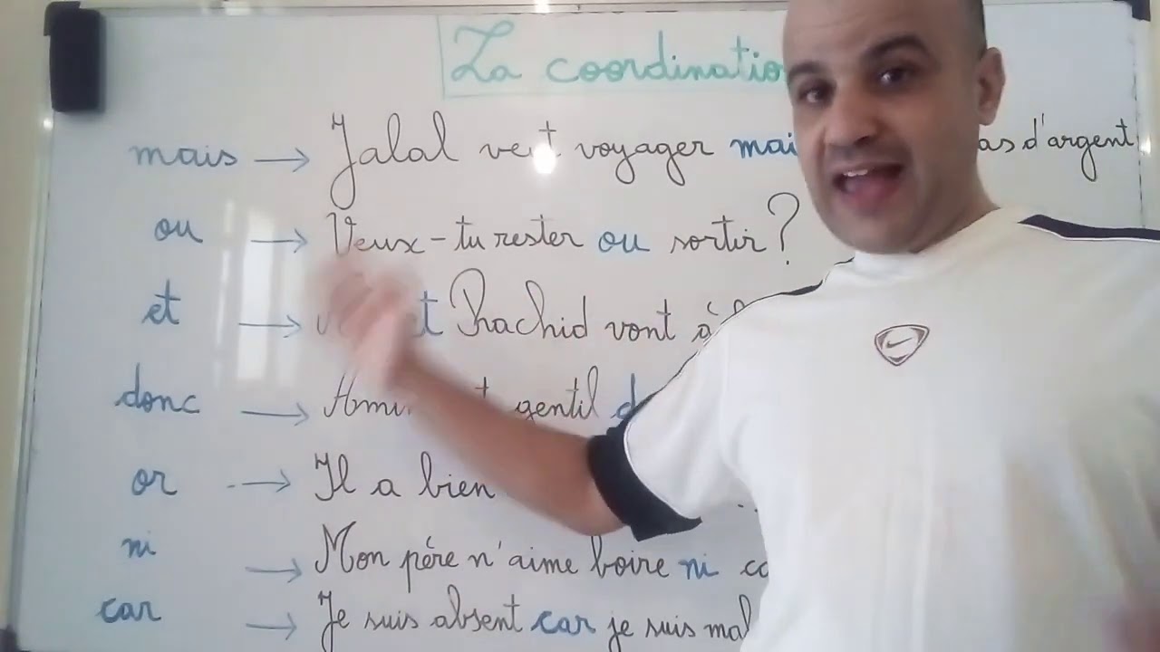 La coordination  السنة الثالثة اعدادي التعليم العتيق