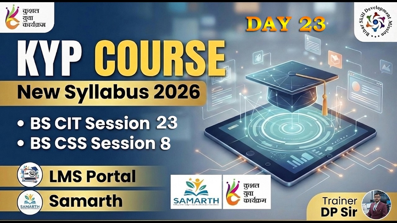 KYP 2026 DAY 23 🗓️ || BS-IT Session 23 & BS-CSS Session 8 Lab Activity || KYP New Syllabus