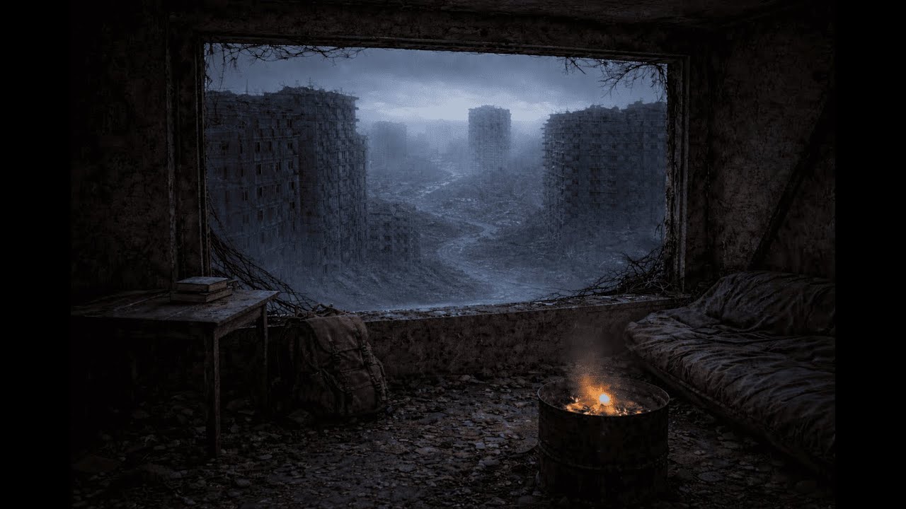 Shelter After the Fall – Calm Ambient Rain for Sleep & Focus | Silent Afterfall