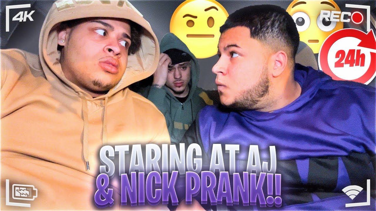 I STARED TO GET AJ & NICK REACTION😳‼️#viral #prank