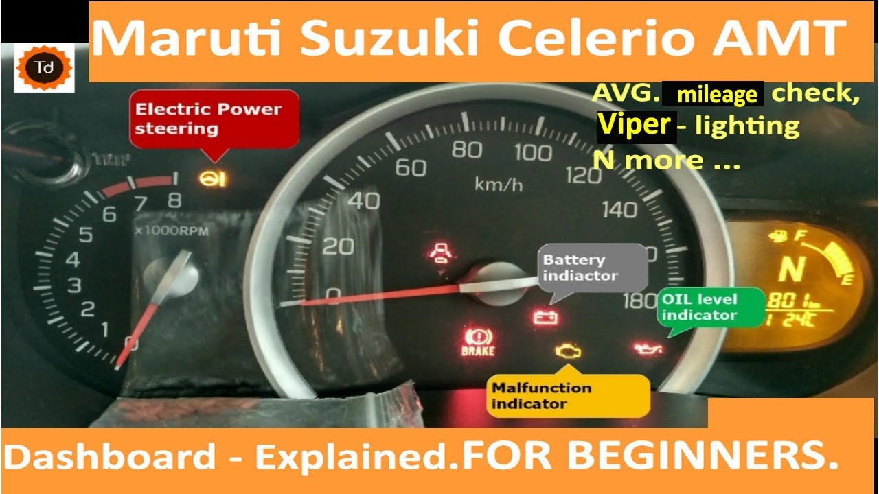 Maruti Suzuki Celerio Dashboard Demo - For beginners