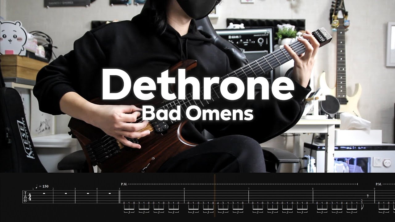 【Bad Omens】Dethrone (Instrumental cover)【Guitar Cover】＋Screen Tabs