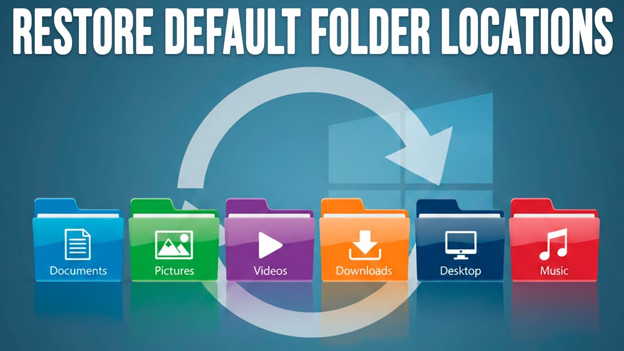 How to Reset the Documents and Other User Folder Default Locations/Paths in Windows