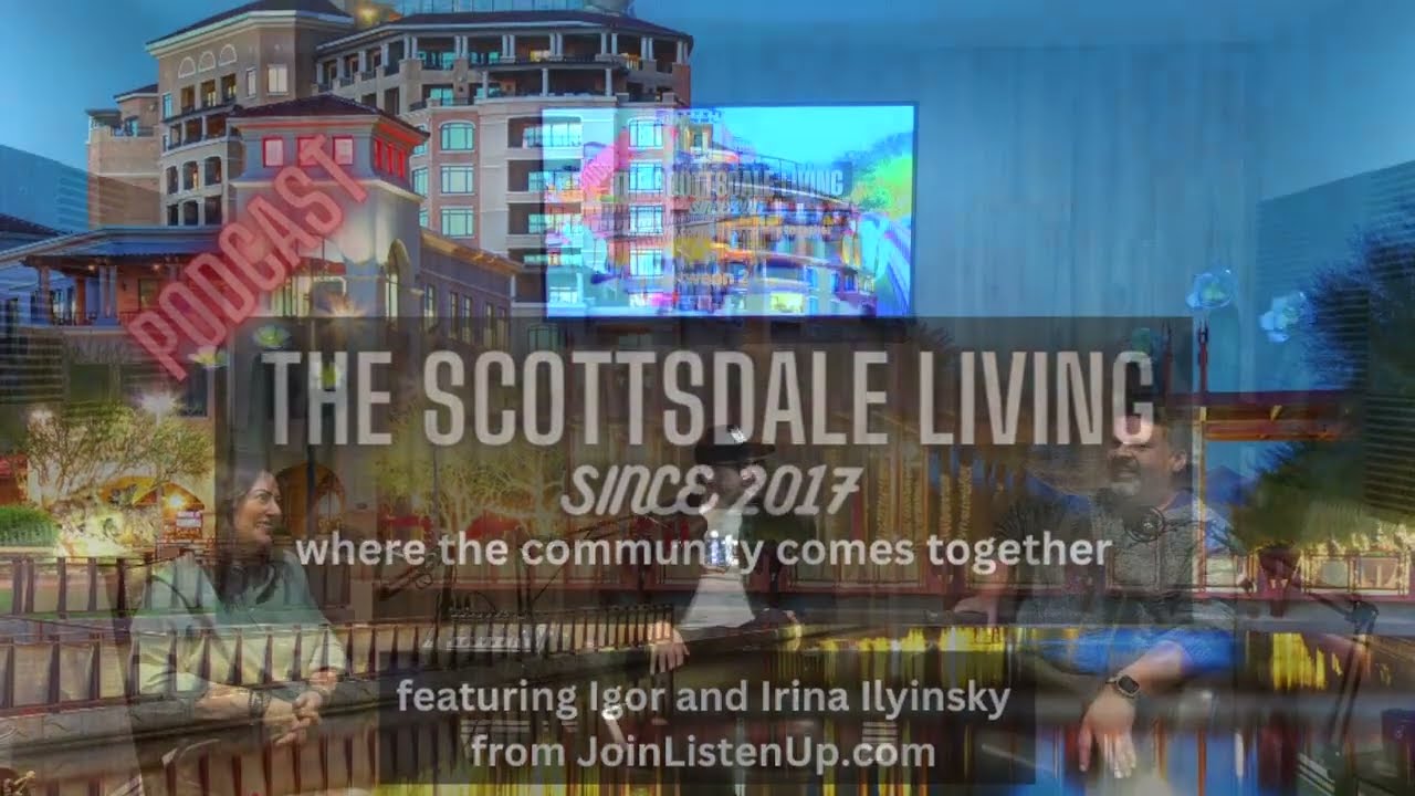Between 2 cacti, from Scottsdale Living, featuring Irina and Igor Ilyinsky, of JoinListenUp.com