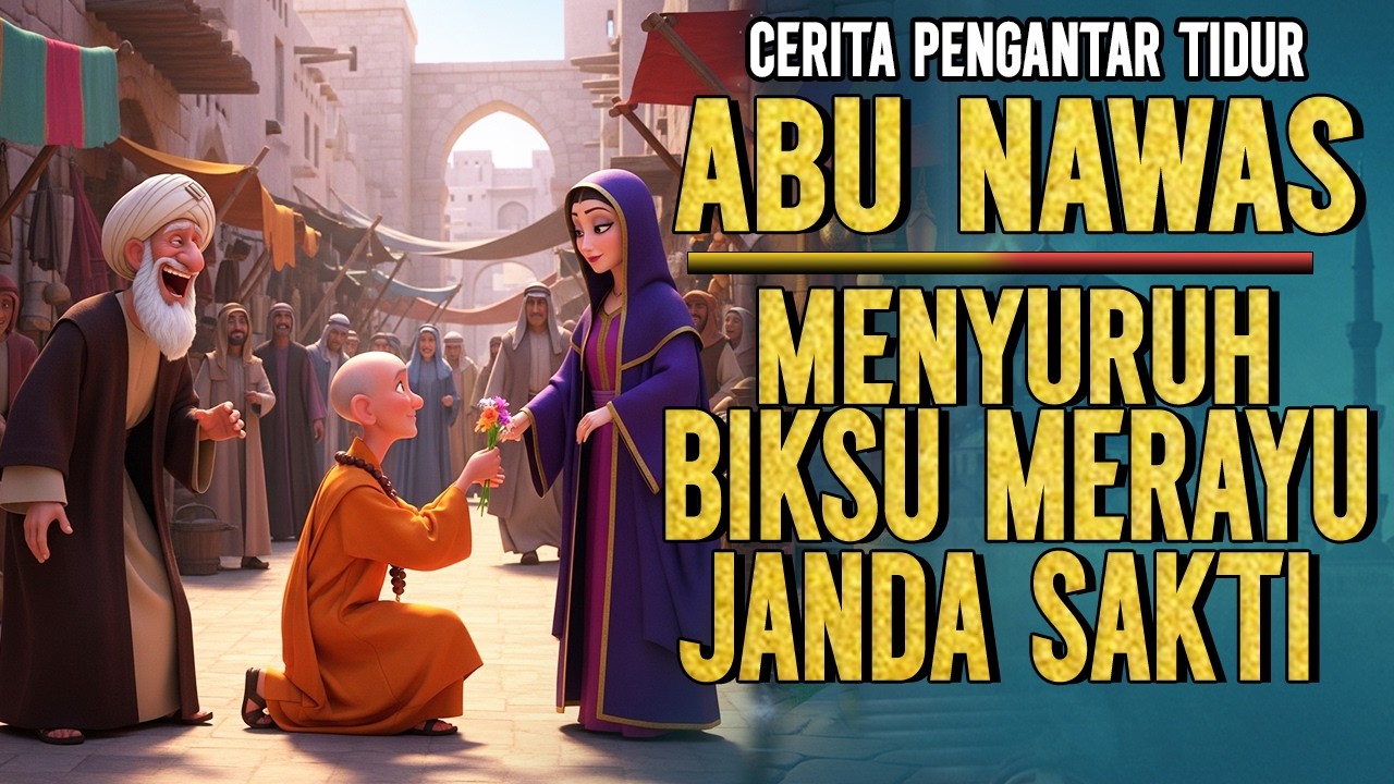ABU NAWAS MENYURUH BIKSU UNTUK MENGGODA JANDA SAKTI || DONGENG SEBELUM TIDUR