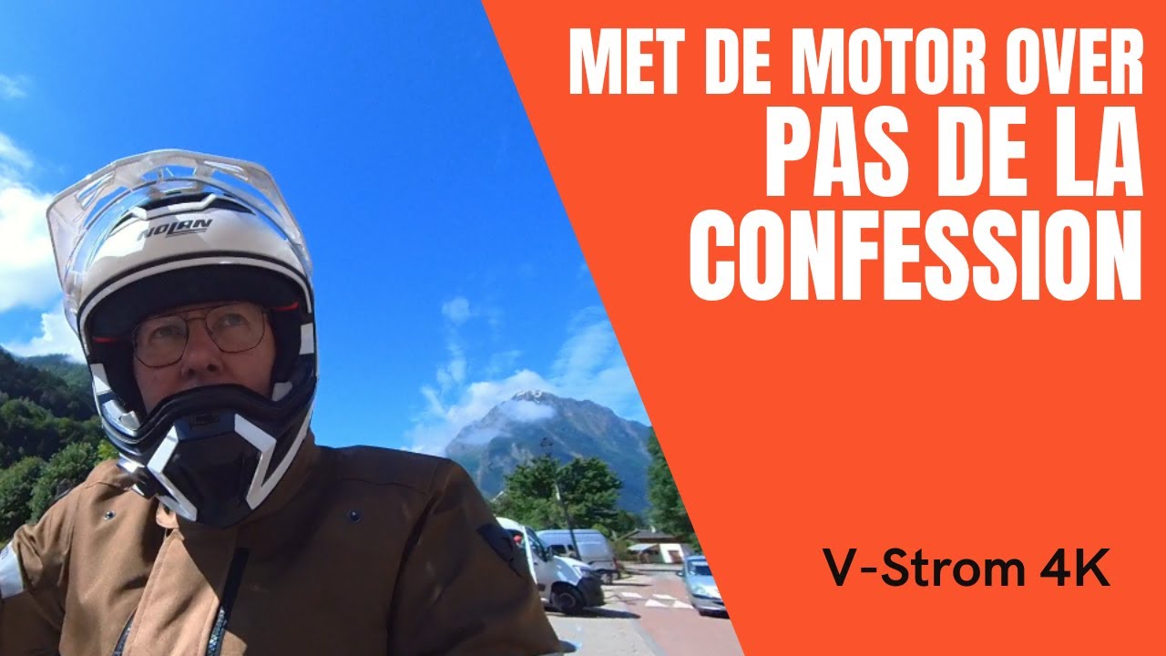 Met de motor over de Pas de la Confession