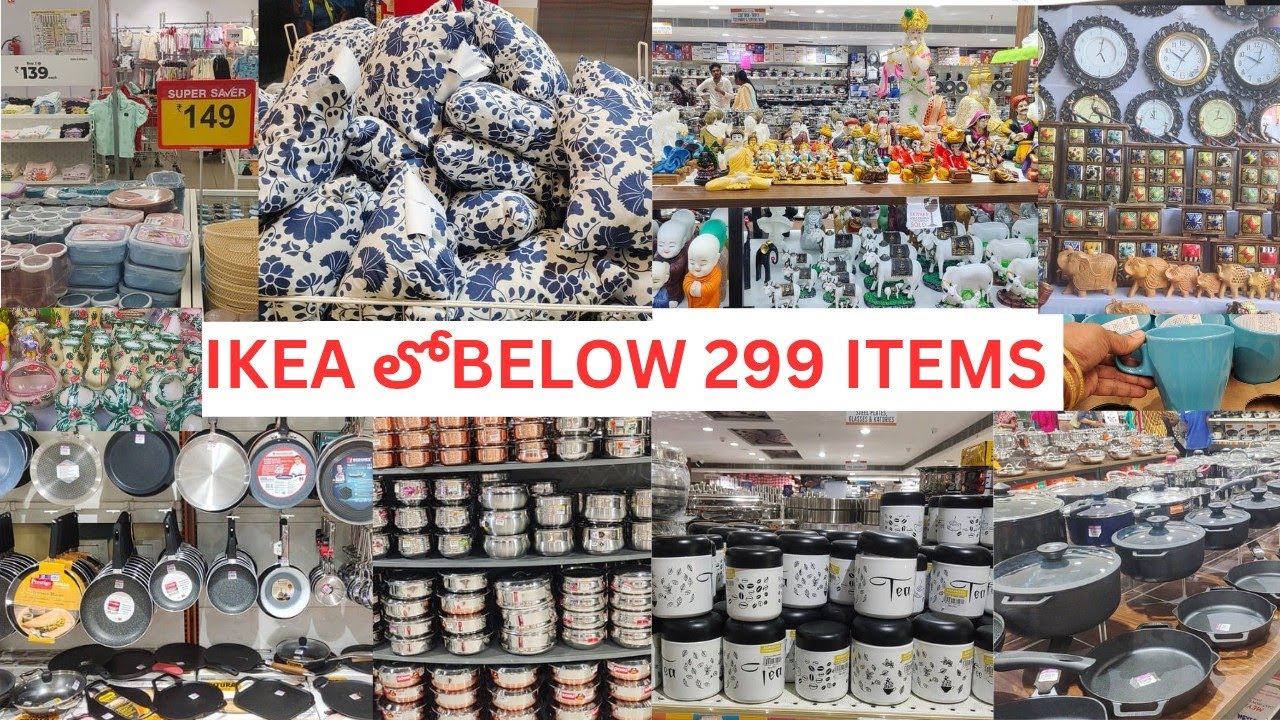 IKEA లో below 299 Rocking products 💃||50% పైనే OFF||కని విని ఎరుగని రీతిలో డిస్కౌంట్స్||hurry up of
