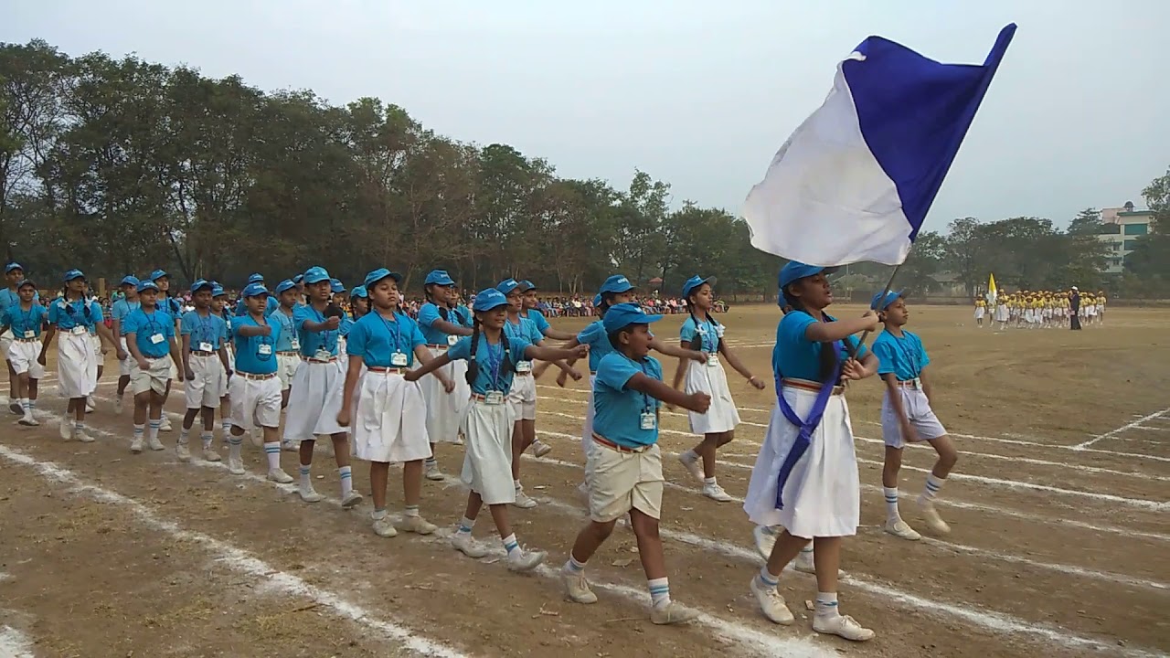 March past drum beats in school (Junior team)