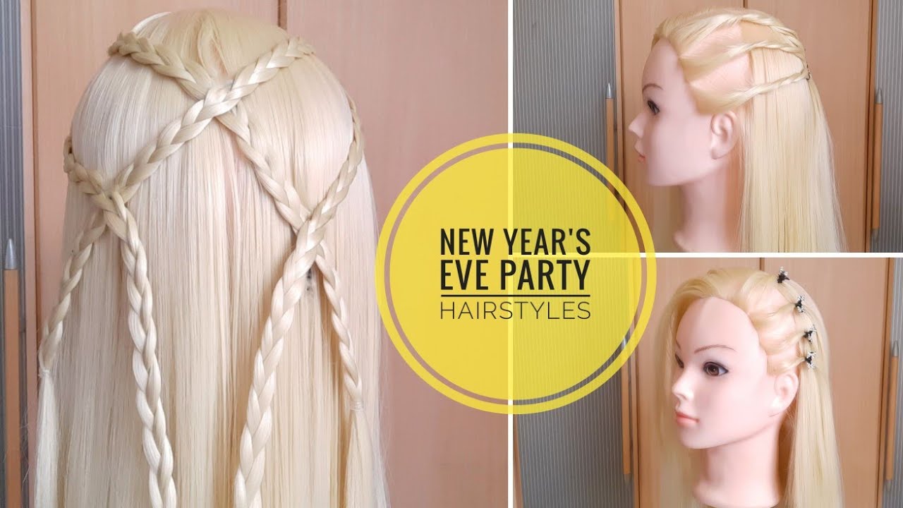 3 Easy Hairstyles For Christmas & New Year's Eve / Quick Holiday Hairstyles