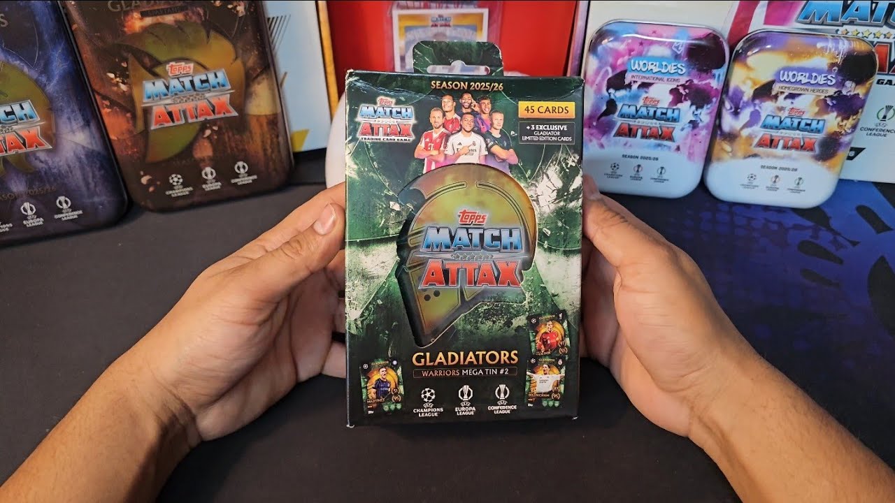 MATCH ATTAX 25/26 MEGA TIN #2 WARRIORS Opening | Gladiators Limited Edition