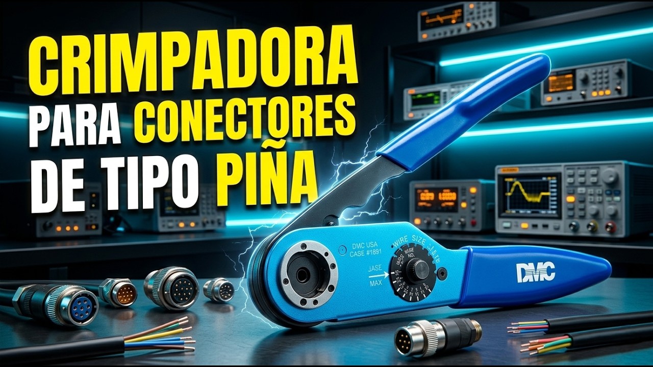 CRIMPADORA PARA CONECTORES MILITARES O DE TIPO PIÑA