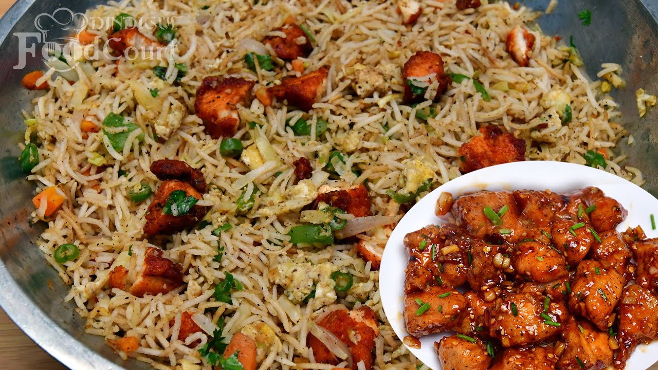 Chicken Fried Rice/ Honey Garlic Chicken