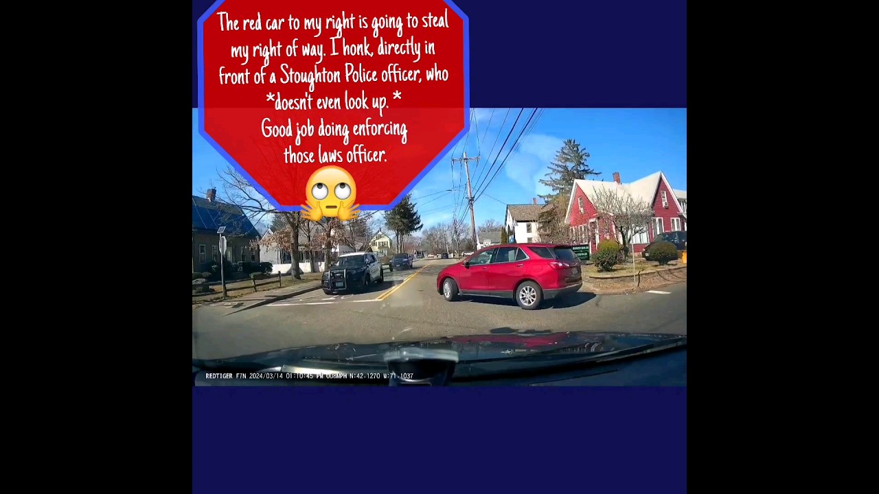 Stoughton Police Can't Be Bothered to Enforce Traffic Laws (...Again) - Caught on Dashcam