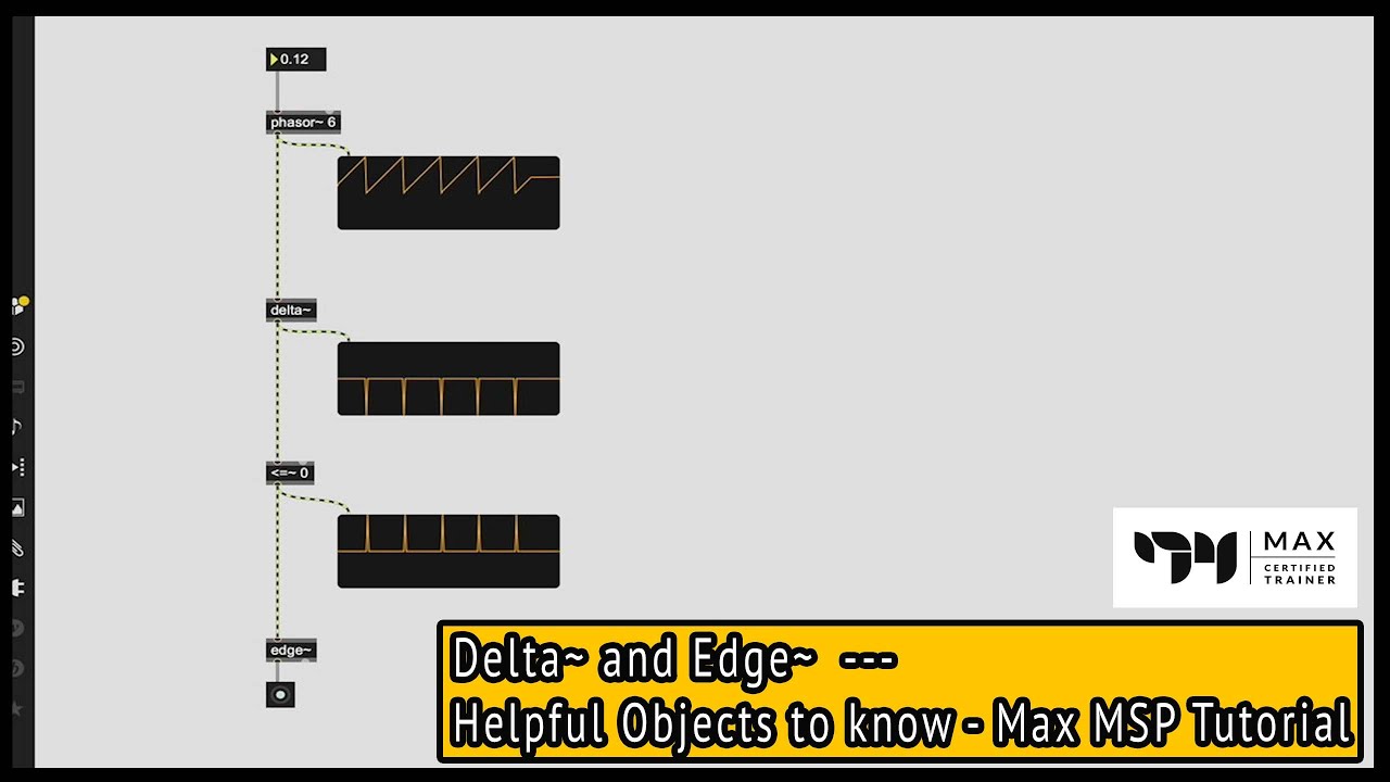 Delta~ and Edge~ - Phasor Ramp Bangs - Helpful Objects to Know - Max MSp Tutorial