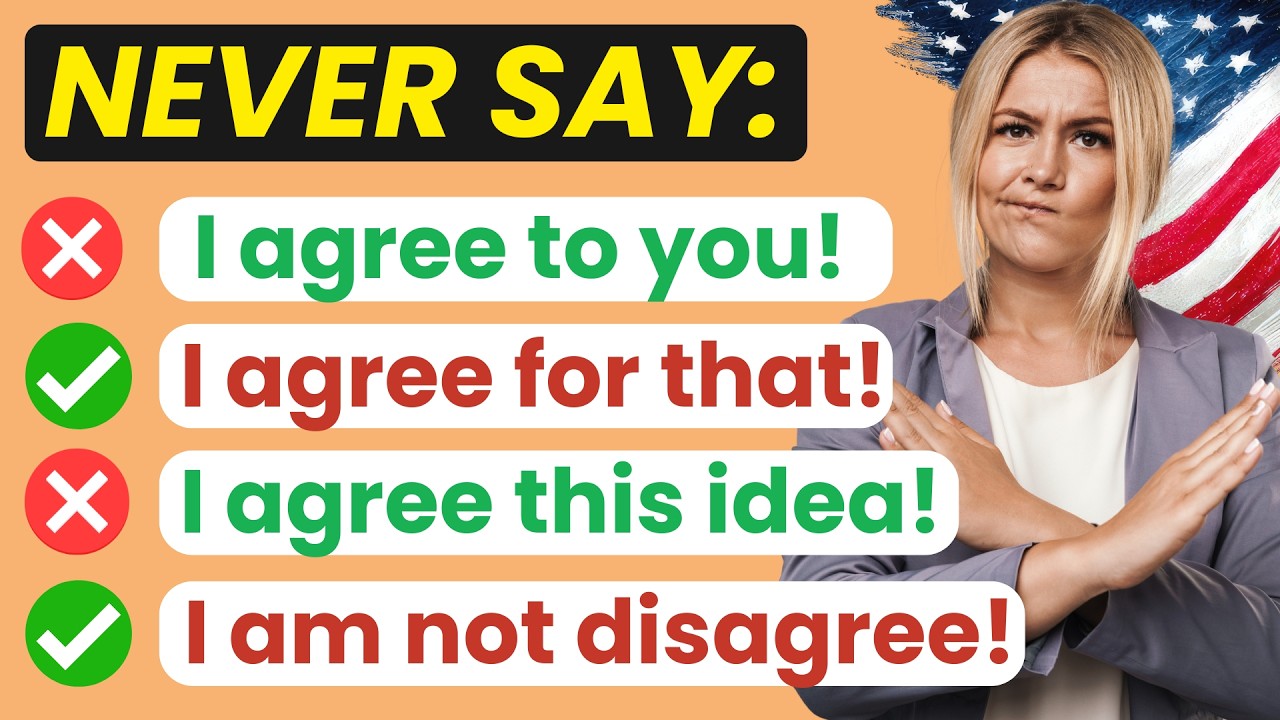 10 Agreeing & Disagreeing Mistakes in English | Intermediate Level Test #quiz