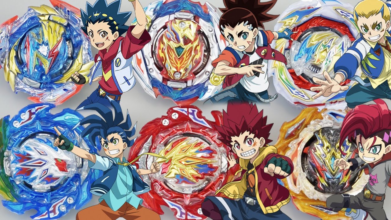 ALL PROTAGONISTS DB/BU Upgrades! | Beyblade Burst Main Characters Round-Robin Tournament Battle!