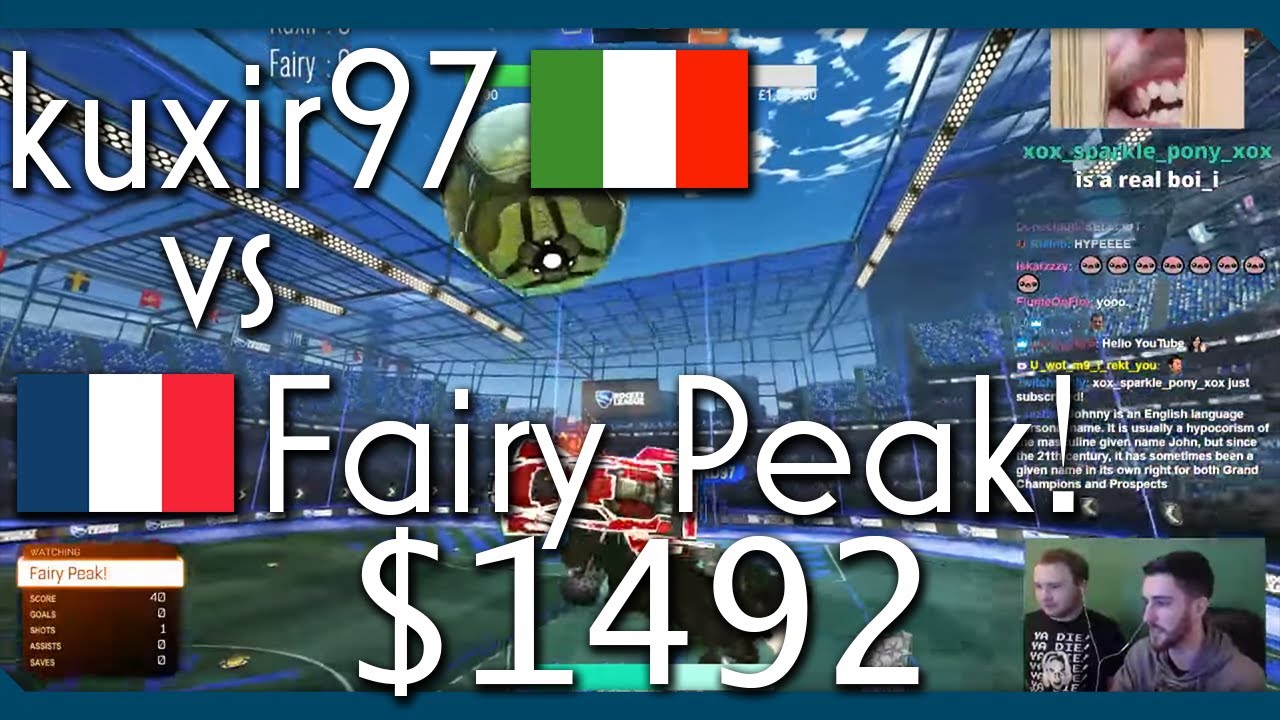 Kuxir97 vs Fairy Peak! | $1492!!! Rocket League 1v1
