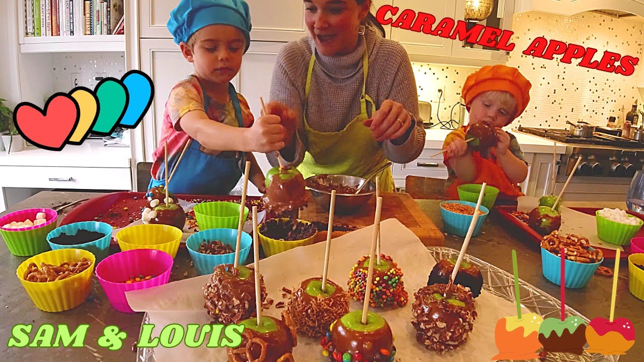 Sam & Louis Teach How to Make Caramel Apples