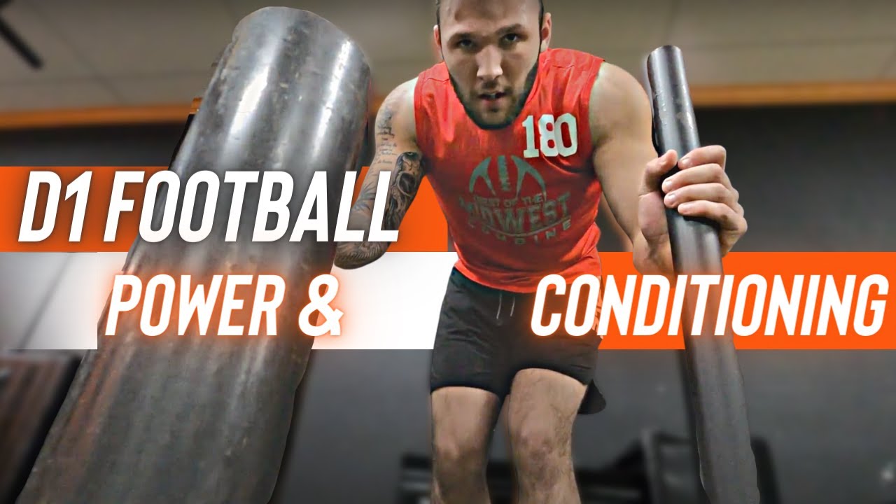 D1 Football Workout | POWER & CONDITIONING (Follow Along)