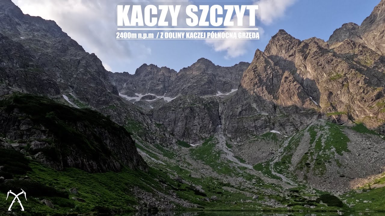 Tatry - Kaczy Szczyt z Doliny Kaczej (północną grzędą)