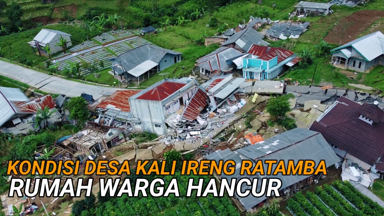 SEPERTI INI KONDISI PASCA MUSIBAH TANAH GERAK DAN LONGSOR DI DESA KALI IRENG,RATAMBA,BANJARNEGARA