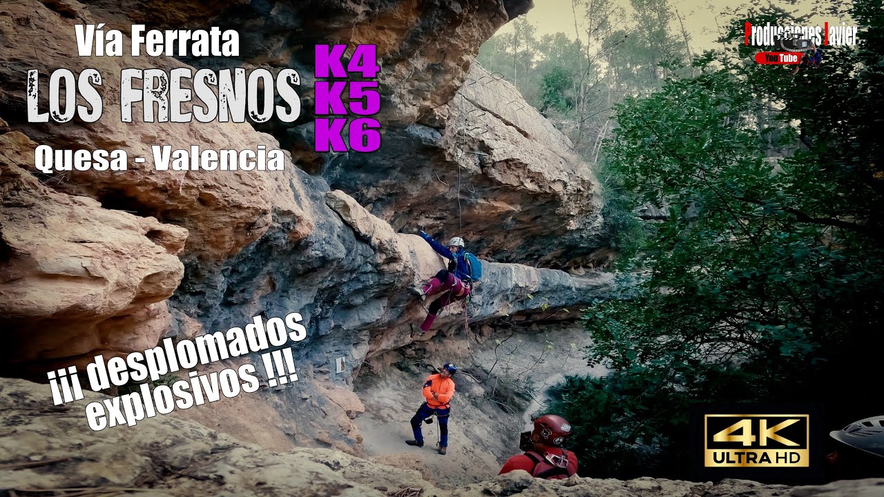 Vía ferrata Los Fresnos K4-5-6 . Quesa, Valencia