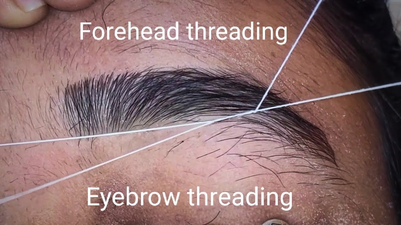 How to do Eyebrow and Forehead Threading | @RitaBhatia .