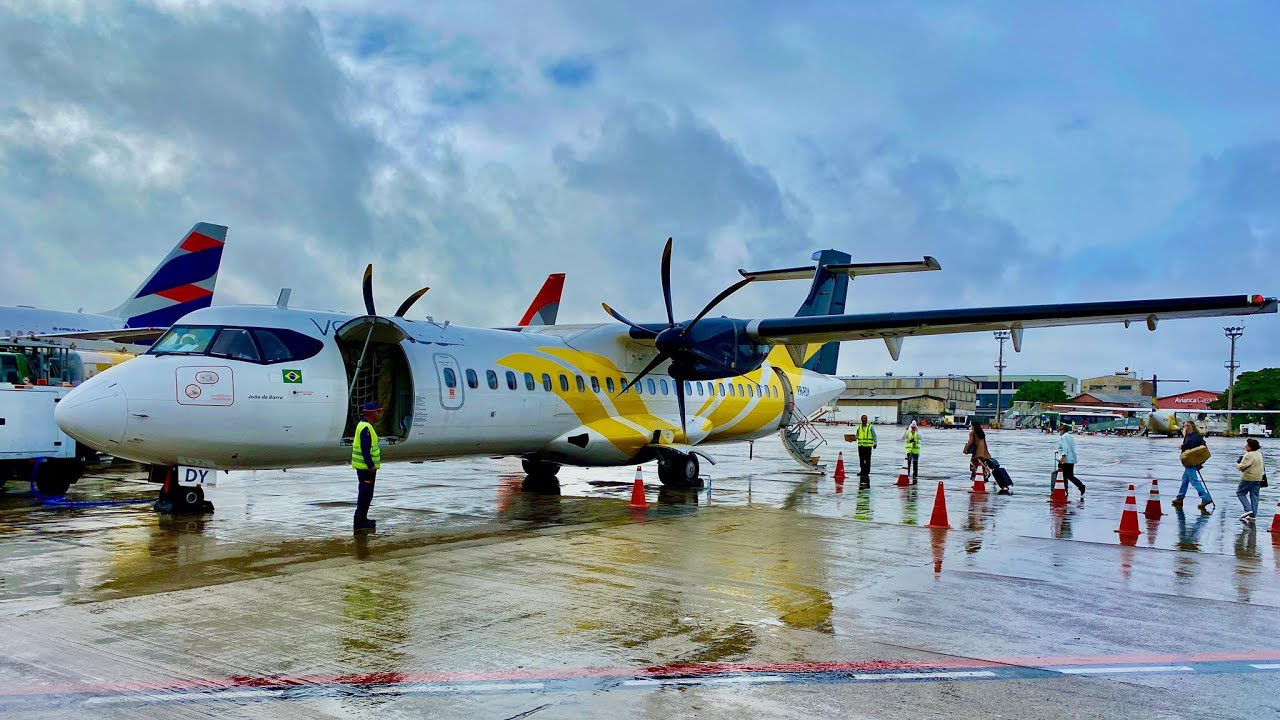 VOEPASS | ATR72-500 | São Paulo(CGH) - Teixeira de Freitas(TXF) (2Z2243) #Voepass #atr72 #teixeira
