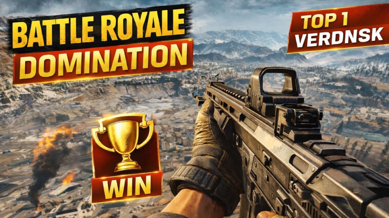 BATTLE ROYALE DOMINATION on VERDANSK 🏆 | TOP 1 WIN | WARZONE | CALL OF DUTY BLACK OPS 7