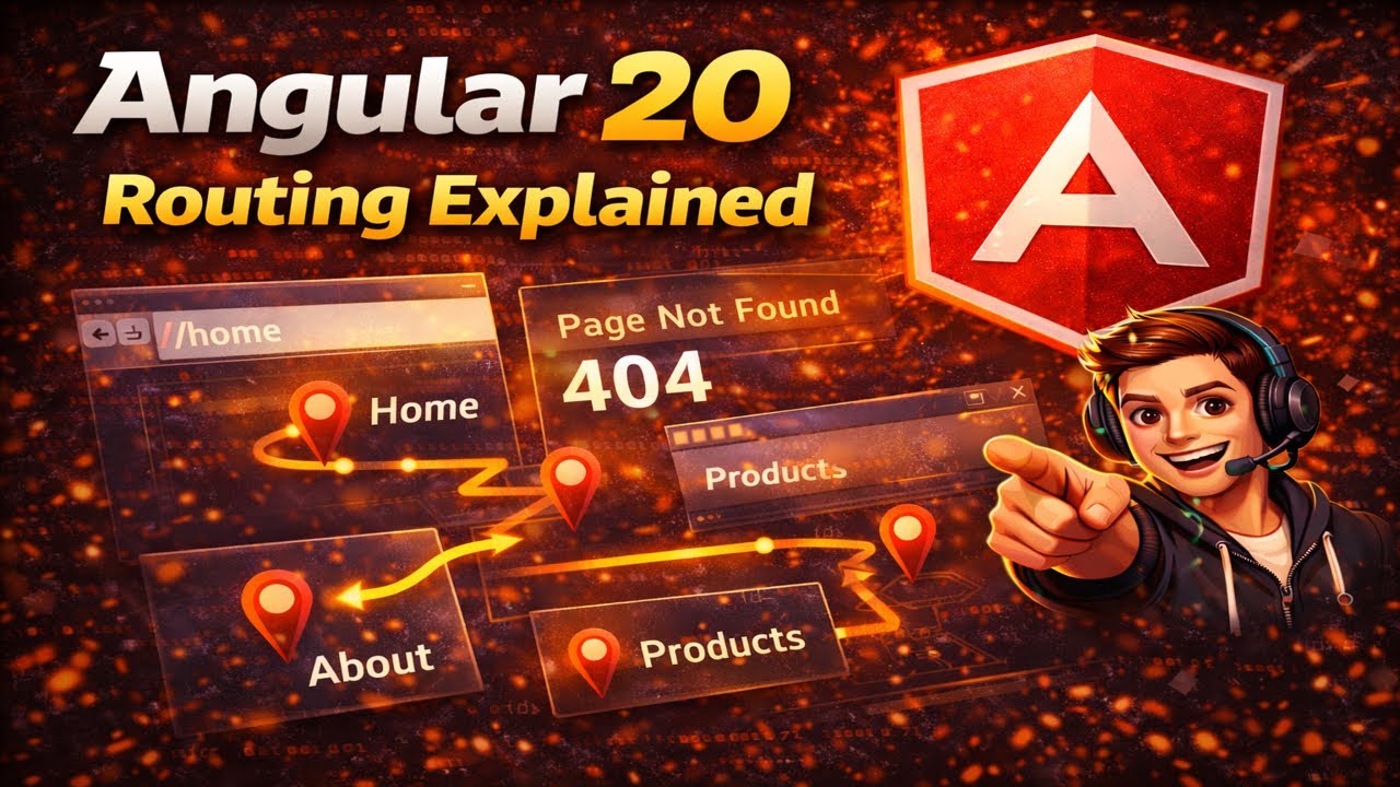 Angular 20 Routing Explained 🔥 | RouterLink, RouterOutlet & Dynamic Routes