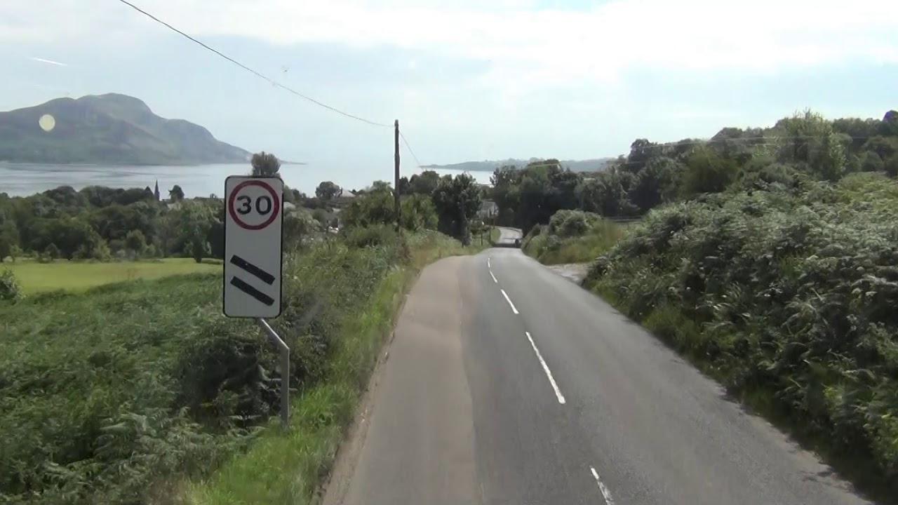 ARRAN OPEN TOP BUS Driver's Eye View 1
