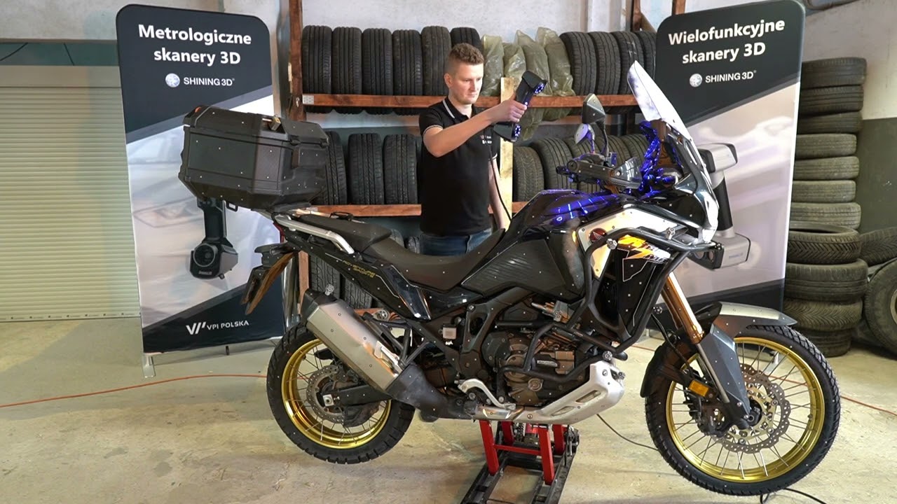 Skanowanie Motocykla | Skaner 3D FreeScan UE Pro marki Shining 3D ułatwia tuning i kontrolę jakości