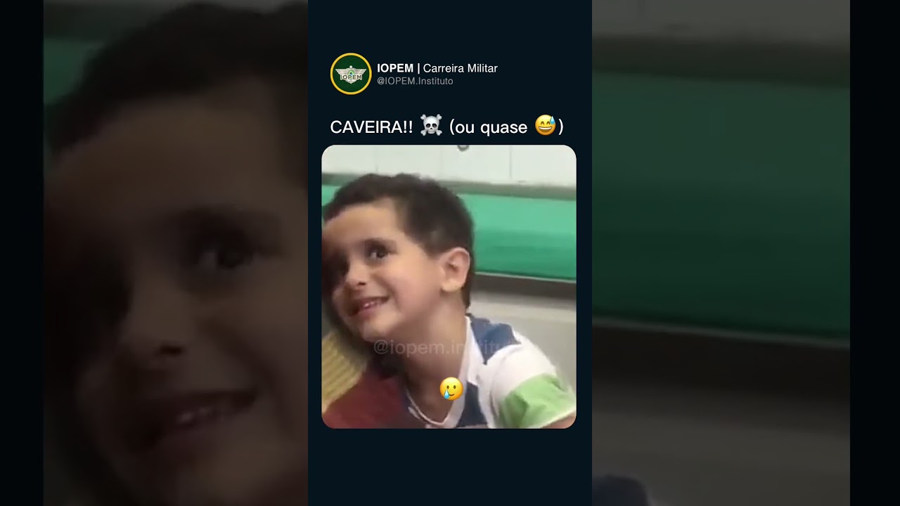 Filho de pol&iacute;cia tomando vacina &eacute; assim 🤣