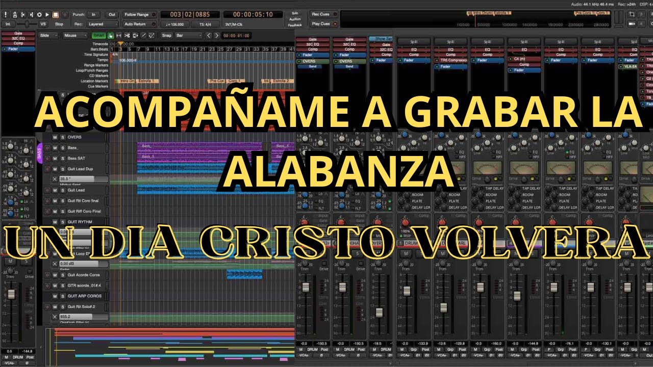 Grabando la alabanza Un Dia Cristo Volvera
