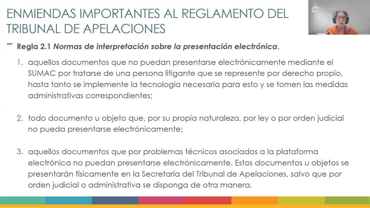 Webinar SUMAC: Tribunal de Apelaciones