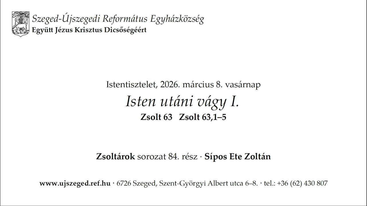 Isten utáni vágy I.