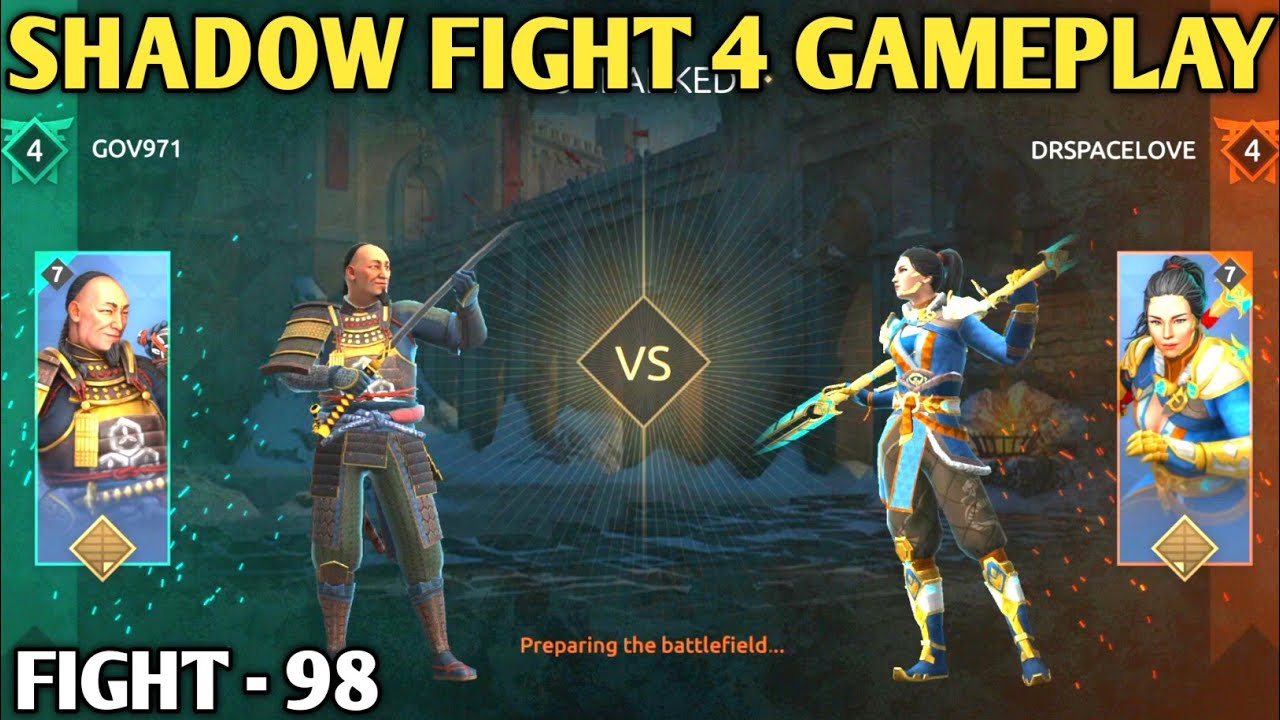 Fight - 98 || shadow fight 4 gameplay || ranked match  || shadow fight 4 || android games