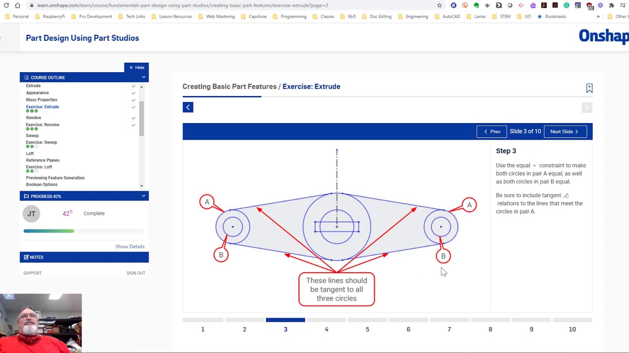 Onshape Extrude Exercise
